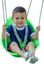 Coconut Toddler Swing   Comfy Baby Swing Outdoor, 3- Point Adjustable Safety Har