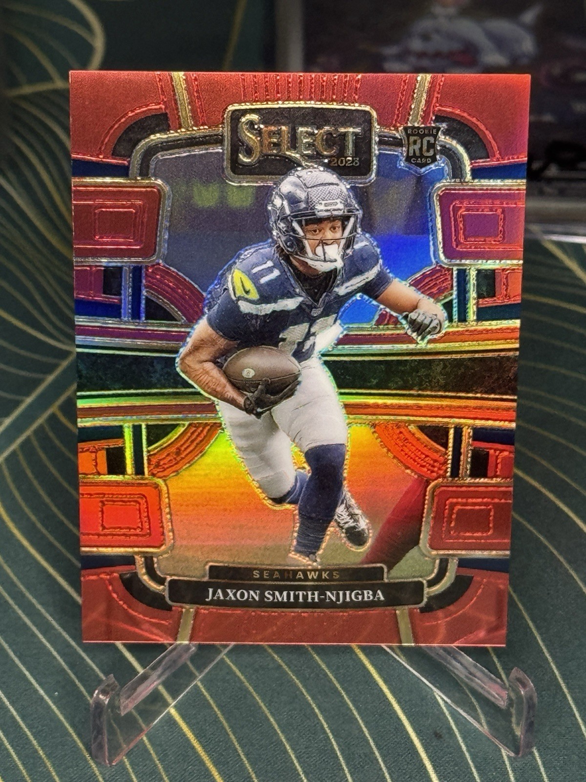 2023 Panini Select - Concourse Jaxon Smith-Njigba #87 Red Prizm /99 (RC)