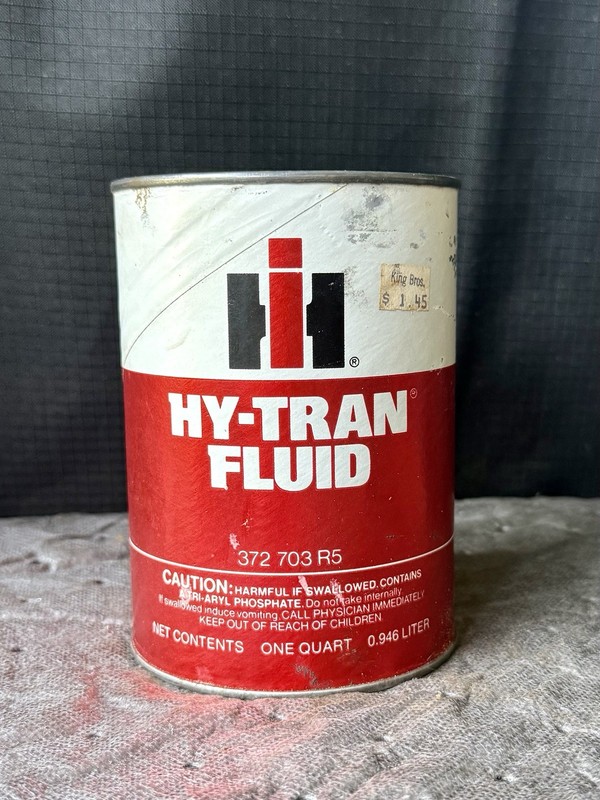 Vintage International Harvester Hy-Tran Fluid Quart Can - IH - Chicago