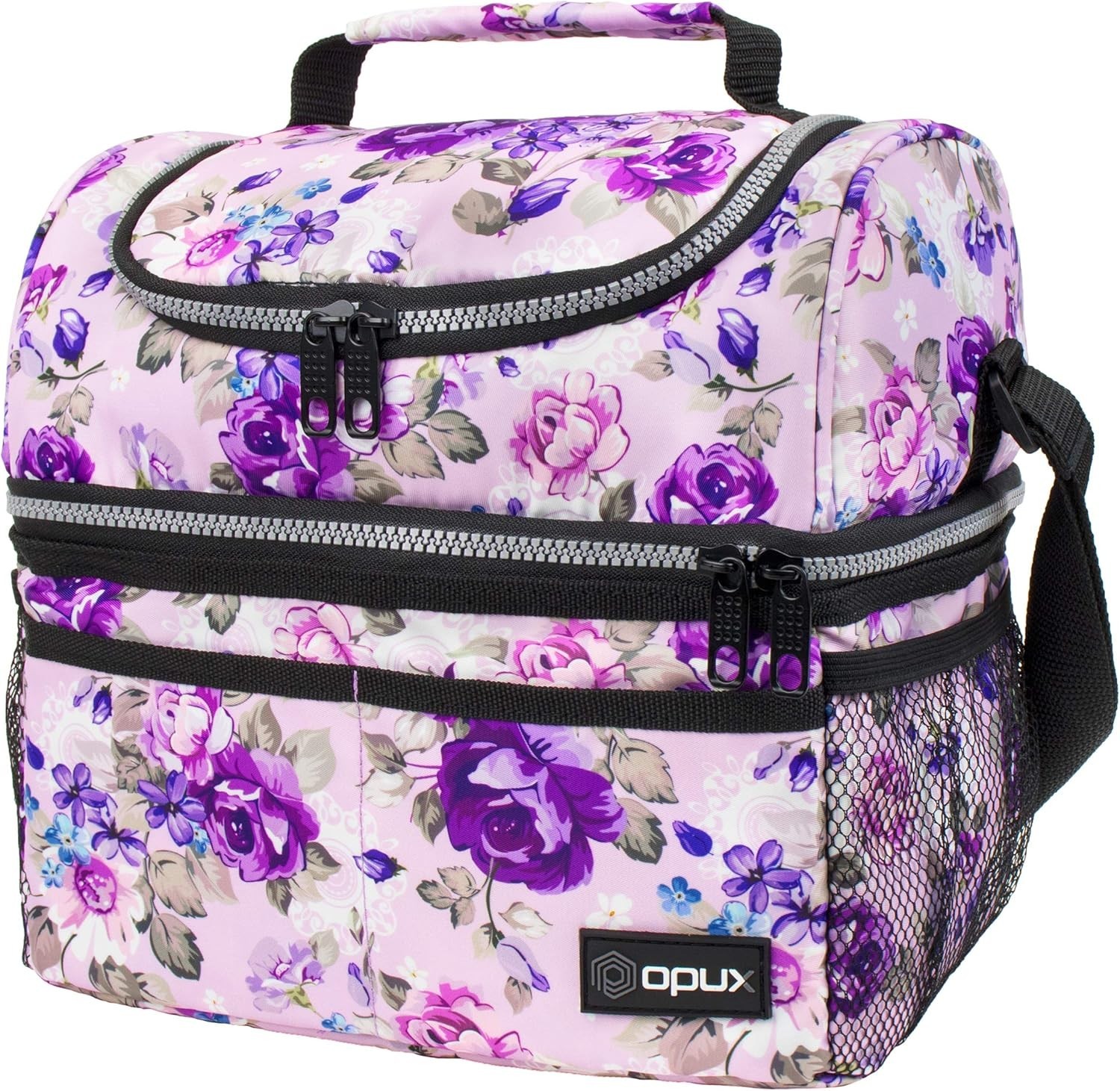 For Women - Large Dual Compartment Insulated Bag 10x7.5x10 I