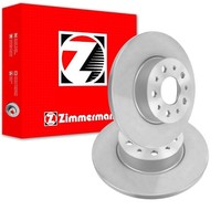 2X Zimmermann Coat Z Bremsscheiben 251Mm Voll Hinten Passend FÜR Fiat 500L Tipo