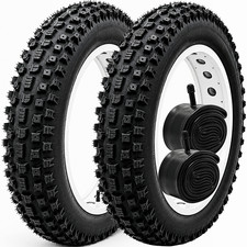 20x4 26x4 Fat Bike Tire & Tube Knobby E-Bike Snow Beach Off Road - 2 Set