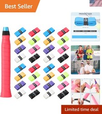 24 Pieces Tennis Racket Grip Tape, Precut Tennis Overgrips Tape Badminton Rac...