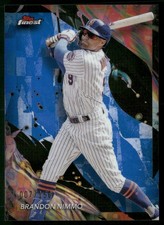Brandon Nimmo 2024 Finest #184 Blue Refractors #/150 New York Mets