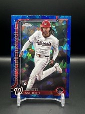 2025 Topps Chrome Sapphire Base James Wood Rookie RC Nationals #132
