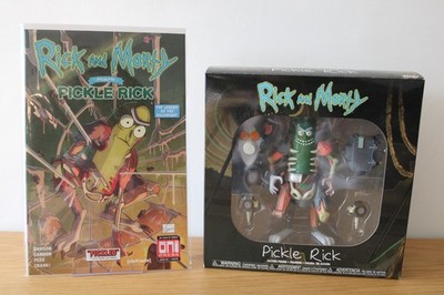Rick & Morty Pickle Rick Funko + #1 Spider-Man Homage Variant NM+ Set