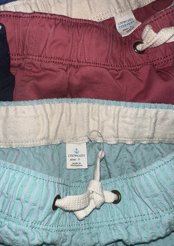 Boys Size 8 * J Crew Crewcuts Shorts * Lot Of 5 Pair * Drawstring Waist - Picture 5 of 5