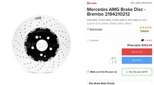 Mercedes Amg 2 Piece Rotors Brake Disc 2194210212 360mm C63 E63 Cls63 E55 Mercedes Amg 2 Piece Rotors Brake Disc 2194210212 360mm C63 E63 Cls63 E55