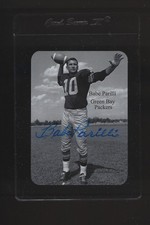 Babe Parilli Signed Auto Green Bay Packers Playing Football Card Autograph