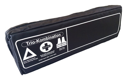 SCHWARZ TRIO 3in1 Kombitasche Verbandtasche Warnweste Warndreieck Verbandskasten