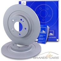 ATE 2X Bremsscheibe Voll Ø302 Hinten FÜR Citroen C4 Peugeot 4008 Mitsubishi ASX