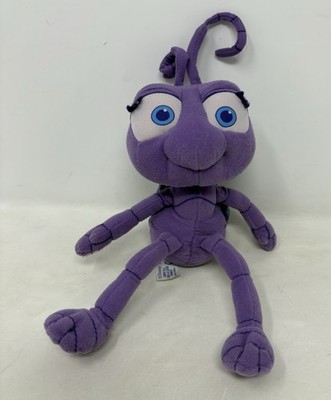 Vintage Disney/Pixar Jemini A Bugs Life Punkte lila Stofftiere Plüschtiere (K1C) Bohne