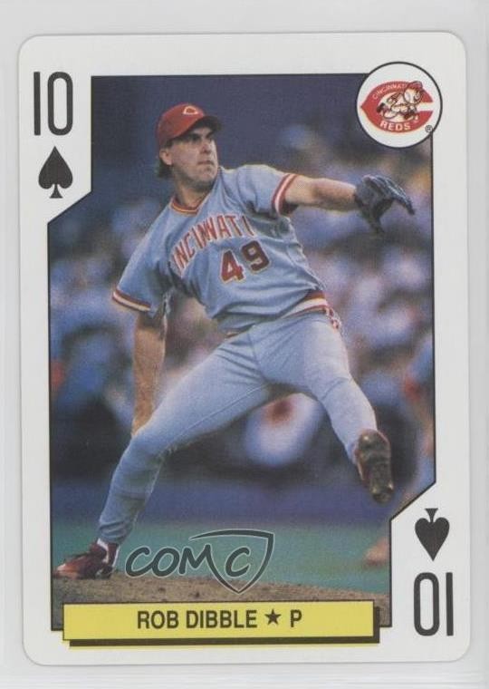 1991 US Playing Cards Major League All-Stars Rob Dibble #10S q7c