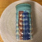 Early Hull Art Vase American Pottery 1920's Blended Glaze Ring Style 8.5" tall