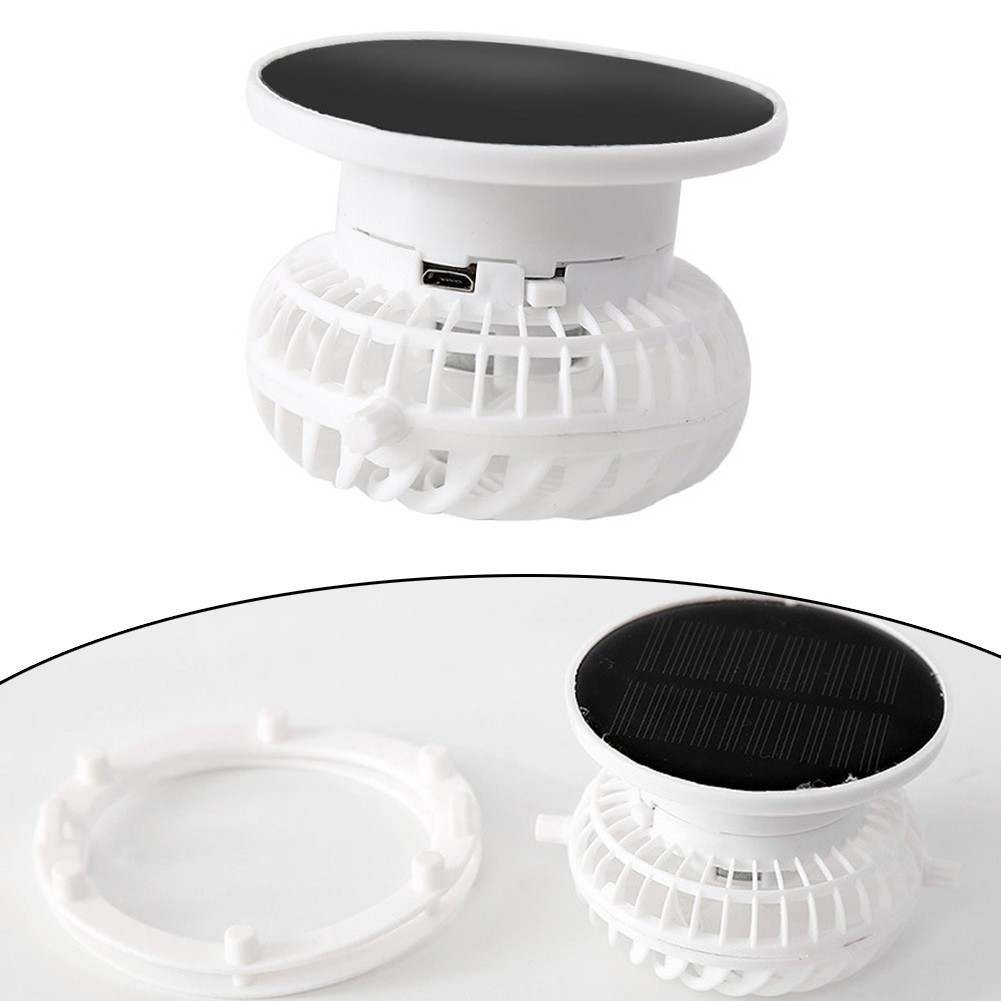 APL Ventilatore di Carica Solare per Cappello da Pescatore Funzionalità Manuale Rimovibile