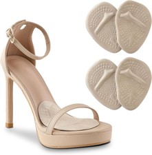 Ball of Foot Cushions, Metatarsal Pads for Women, High Heels Pale Yellow