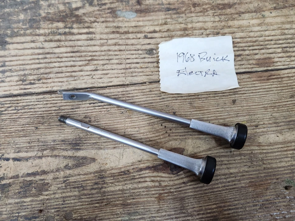 OEM GM 1968 Buick Electra Columna de dirección Señal de giro Palanca Peligro Perilla Par Foto 2 de 4