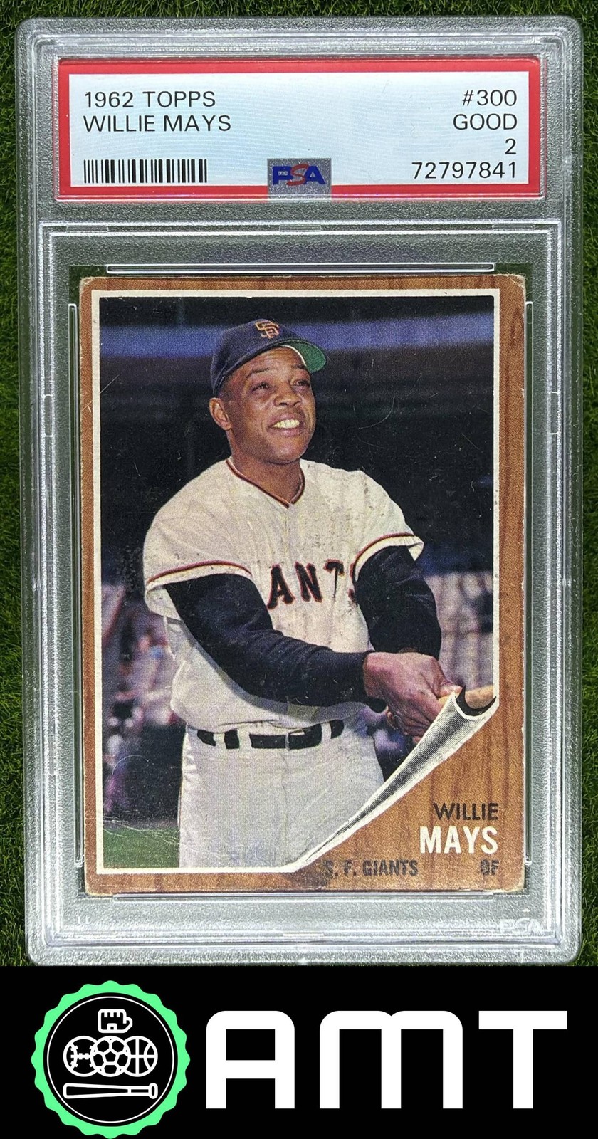 Willie Mays PSA 2 1962 Topps San Francisco Giants #300 7841