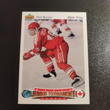 1991-92 Upper Deck Czech World Junior Tournament - Paul Kariya #50 (RC)