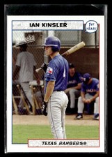 2005 Bazooka #196 Ian Kinsler Rookie Card Texas Rangers. rookie card picture