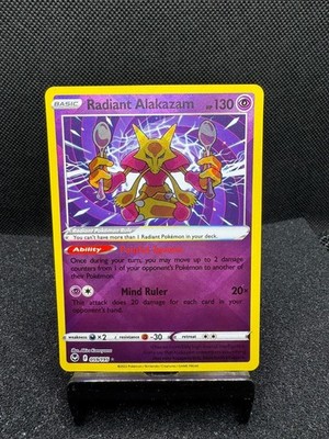 2022 Pokemon Silver Tempest Radiant Alakazam 059/195 Holo Rare NM