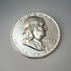 1957-D 50¢ Franklin Half Dollar BU - 90% Silver. Nice Coin. 🪙🔥🔥🦅