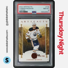 2022 UPPER DECK ARTIFACTS #118 CONNOR MCDAVID COPPER /299 PSA 8