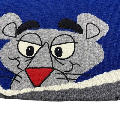 VTG 90s JC DE CASTELBAJAC PINK PANTHER WOOL BLEND KNIT SWEATER