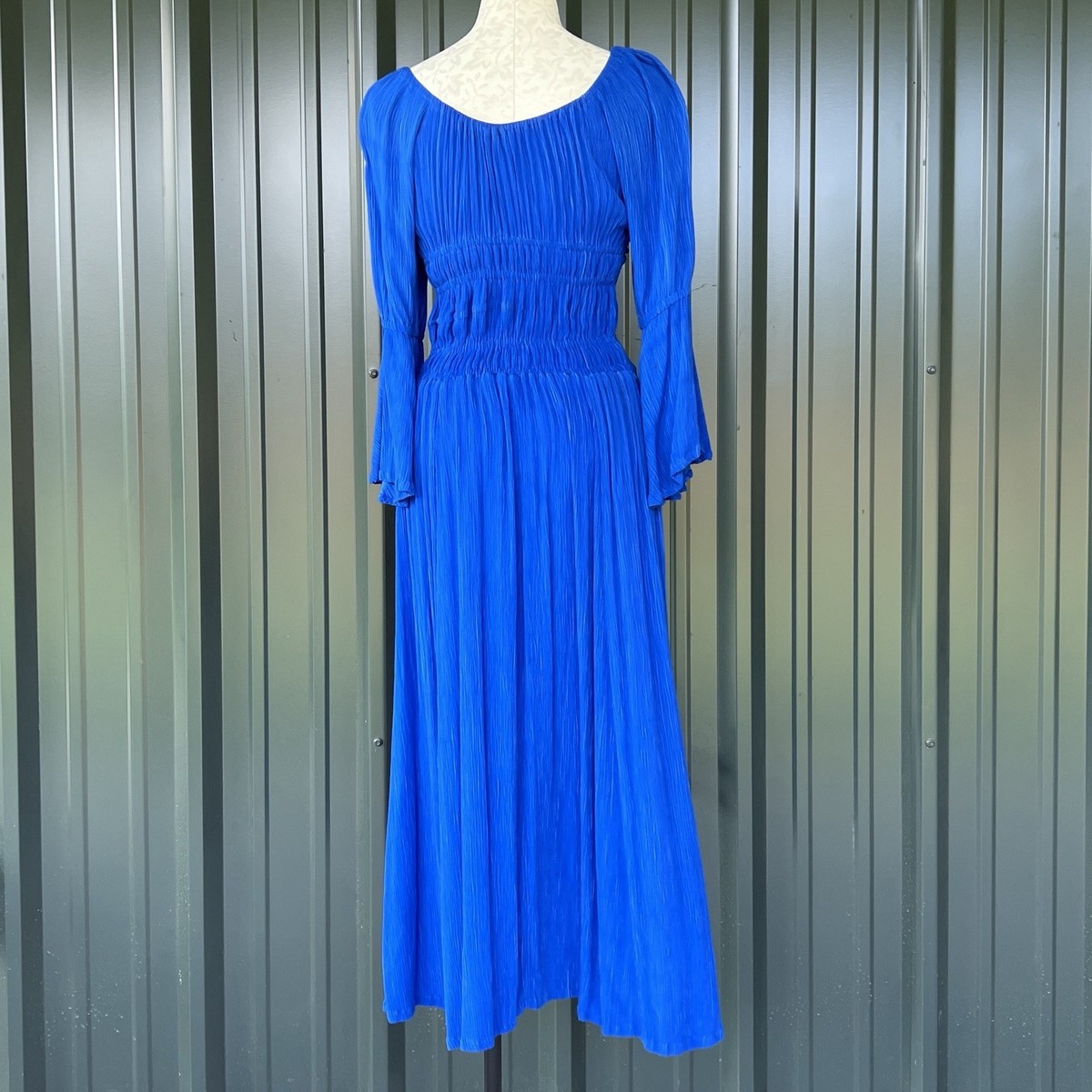 Lost Island Trading Cobalt Blue Renaissance Festival Medieval Costume Maxi Dress View 5