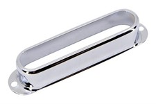 Metal Strat Single Coil "OPEN STYLE" Pickup Cover - Chrome
