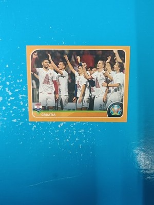 2020 Panini Euro Preview Orange New CRO3 Esultanza Group Croatia Figures