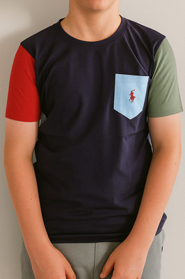Ralph Lauren T-Shirt dunkelblau Baumwolle für Kinder/Junioren