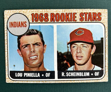 1968 Topps Rookie Stars  Lou Piniella, Richie Scheinblum #16 Cleveland Indians