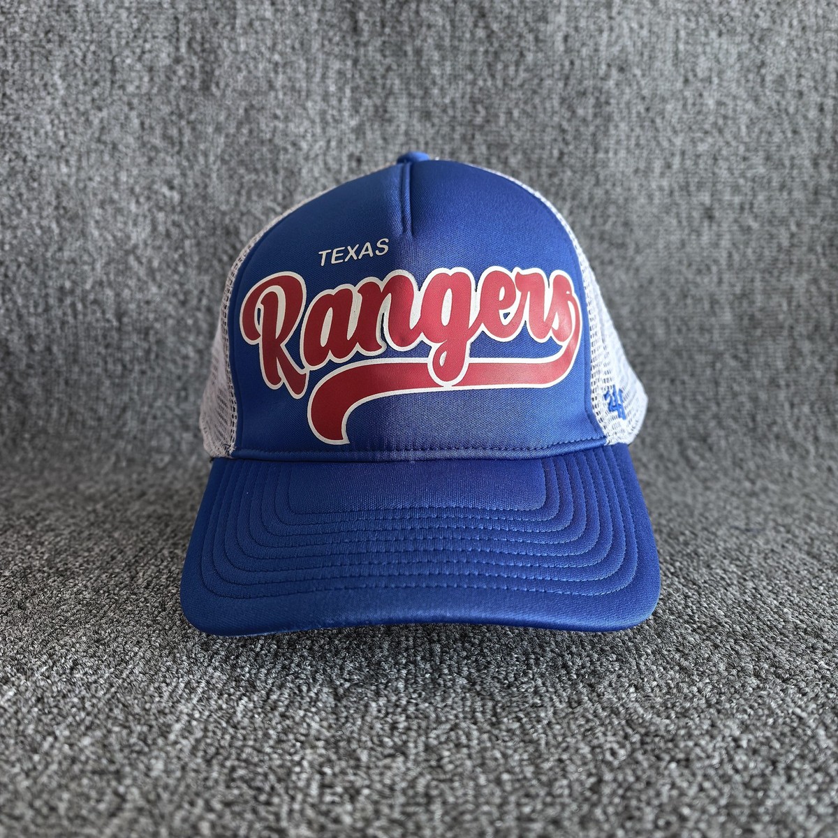 47 Brand Texas Rangers Trucker Hat Snapback Blue White