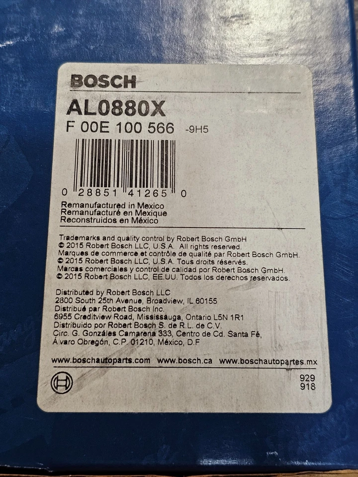 Alternador Bosch AL0880X remanufacturado para Volkswagen Beetle 2004-2010, 12-14 Foto 2 de 4