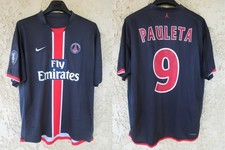 Maillot PSG PARIS SAINT-GERMAIN 2007 NIKE vintage PAULETA n°9 COUPE UEFA shirt L