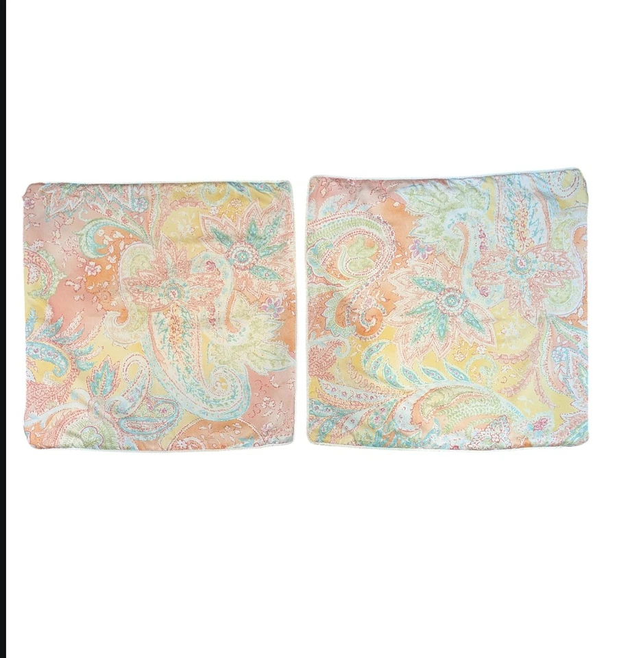 Lauren por Ralph Lauren Jamaica Paisley Coral Rosa Conjunto de 16" 2 - Imagem 3 de 4