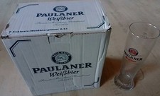 6 x PAULANER WEISSBIERGLÄSER / WEIZENBIERGLÄSER /WELLEN IM GLAS /0,5l/NEU
