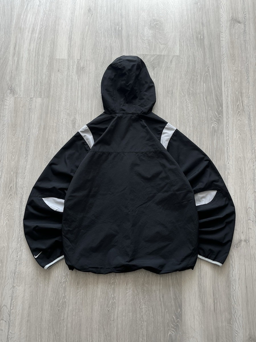 Vintage Nike Shox 1/3 Zip Balck Nylon TrackJacket Anorak Center