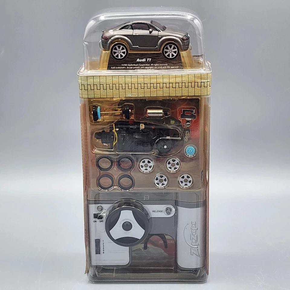 NEW Zip Zaps Micro RC SE Gray 2003 Audi TT Radio Shack 12:1 Gearing 600-7028 - Image 4 of 4