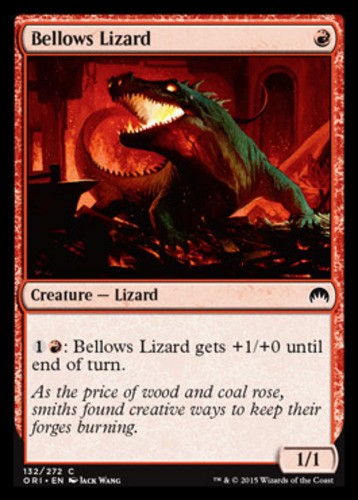 Bellows Lizard Magic Origins Lightly Played, English