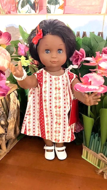 poupee petitcollin neuve emilie METISSE violetta adorable tenue tonique Y BLEUS - Photo 3/4