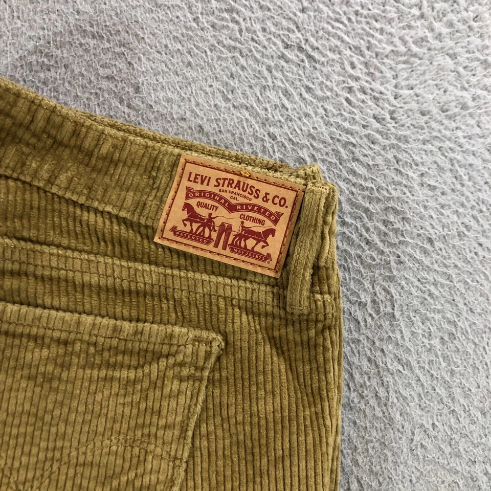 levis corduroy pants womens tag 33x30 cotton beige fits (33x29) - Image 3 of 4