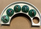 52 Pokemon Marbles Lot Vintage Tin Box, Pokemon Pouches, & Round Game Mat 1990's