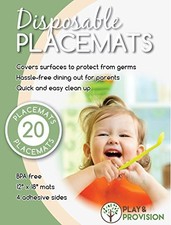 Disposable Placemats for Babies and Toddlers 40 Count