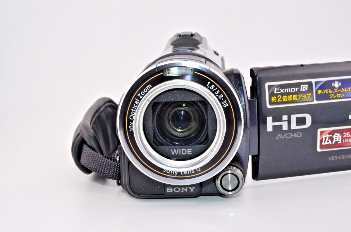 N.MINT SONY HDR-CX550V Handycam black Japanese Only Full HD Video