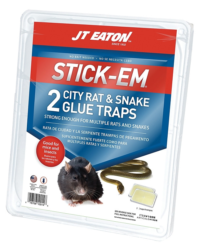 J T Eaton 100N-6 Stick-Em City Rat and Snake Glue Traps