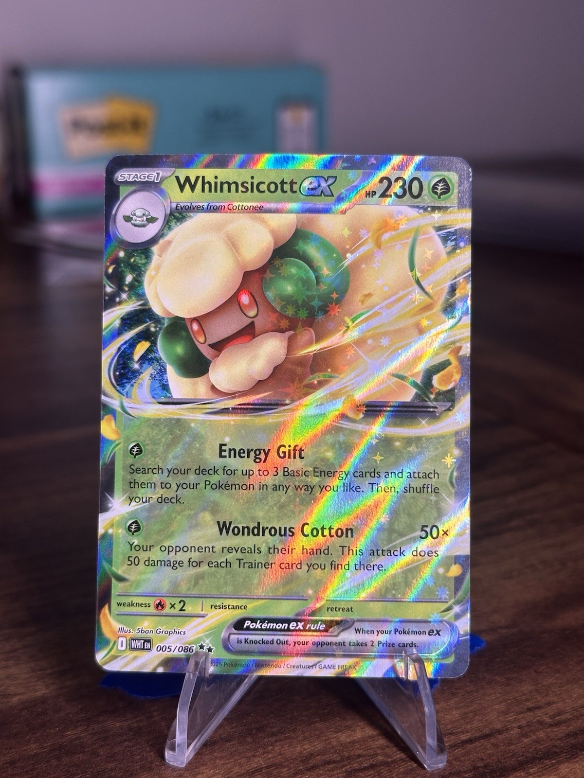 Pokémon TCG, Whimsicott Ex 005/086 - White Flare
