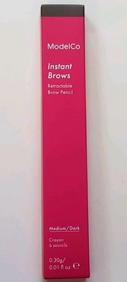 ModelCo Instant Brows Retractable Brow Pencil Medium/Dark 0.01 Fl oz/.30g NEW
