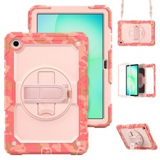 For Samsung Galaxy Tab A11 Plus A11 A9 Plus A9 Shockproof Kickstand Strap Case